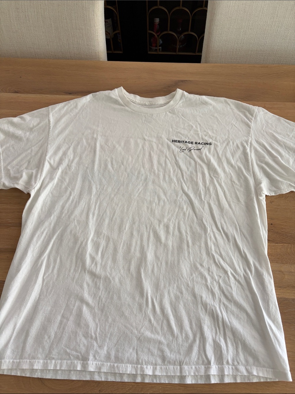 Heritage Racing White Short Sleeve Tee Charles Leclerc Ferrari